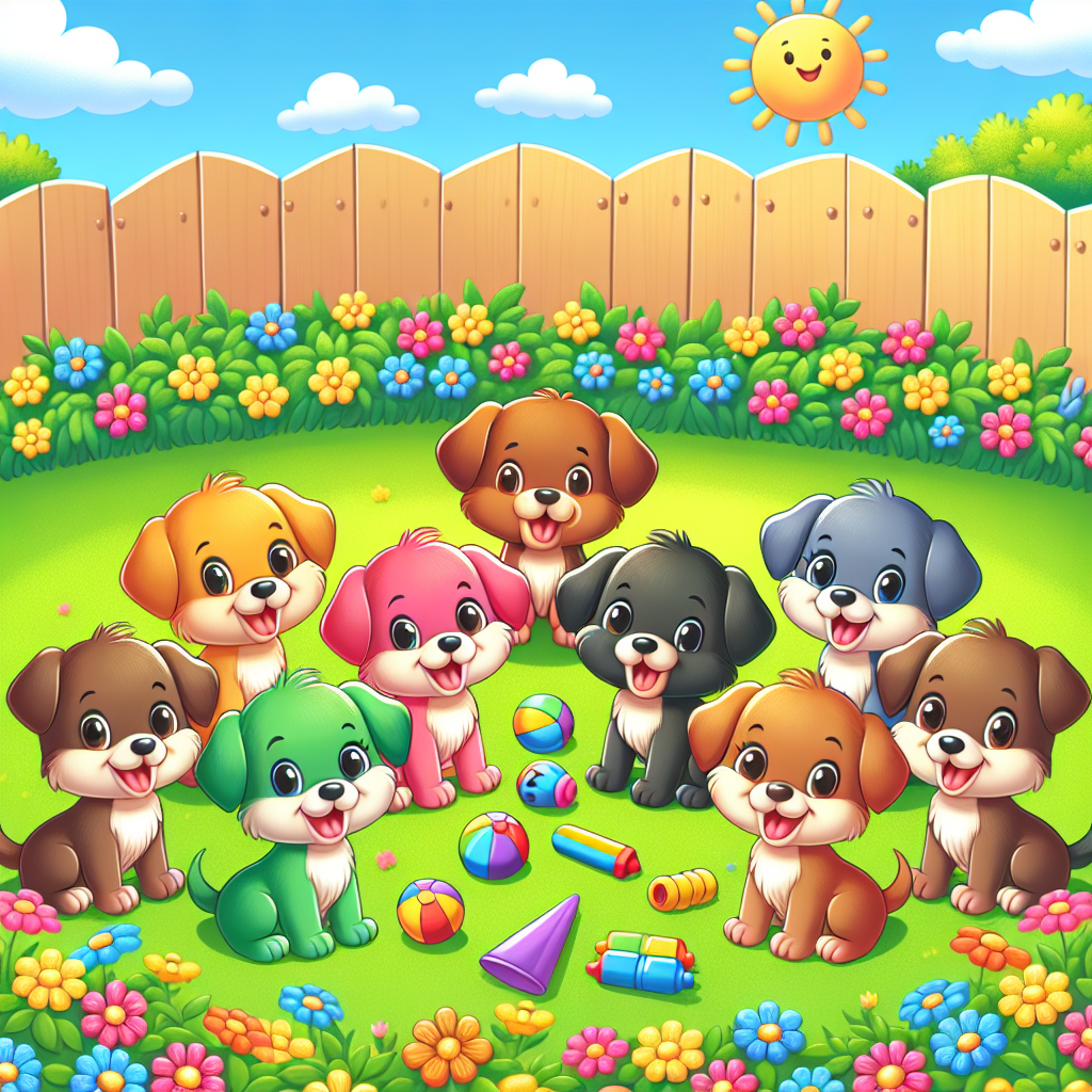 Playful Puppy Party Paint By Diamonds Kits