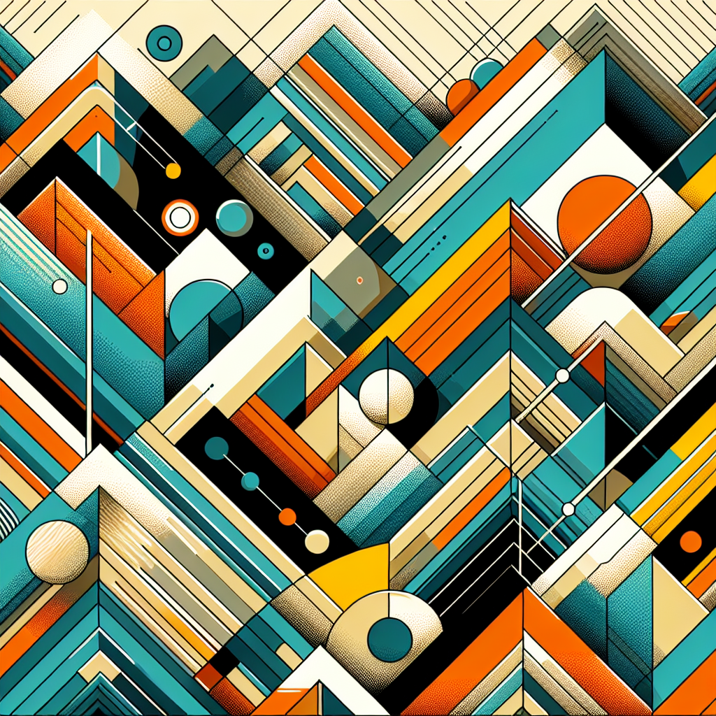 Vibrant Geometric Landscape Diamonded Painting Kits