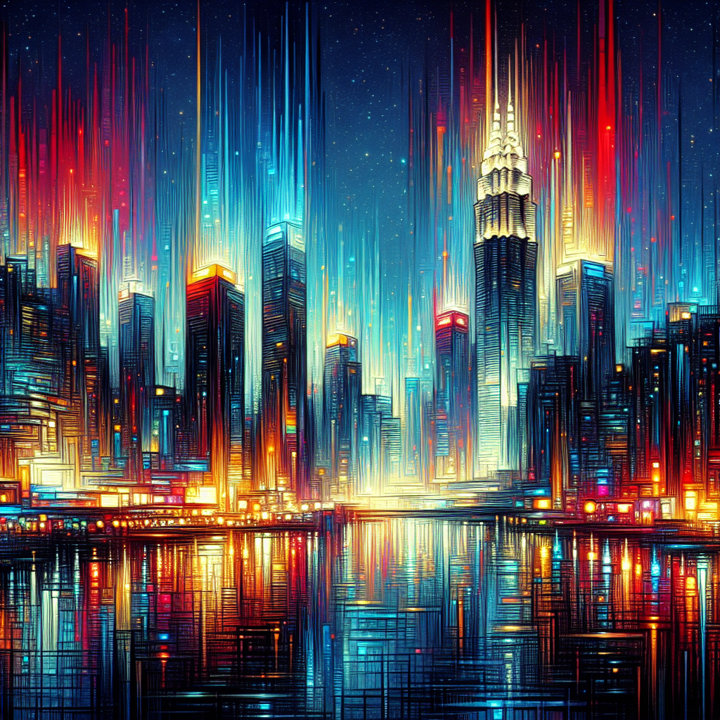 Colorful Urban Landscape DIY Paint By Diamonds