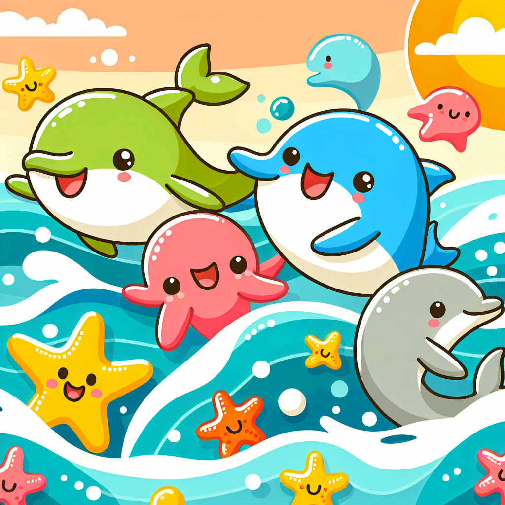 Cheerful Ocean Waves Paint By Color