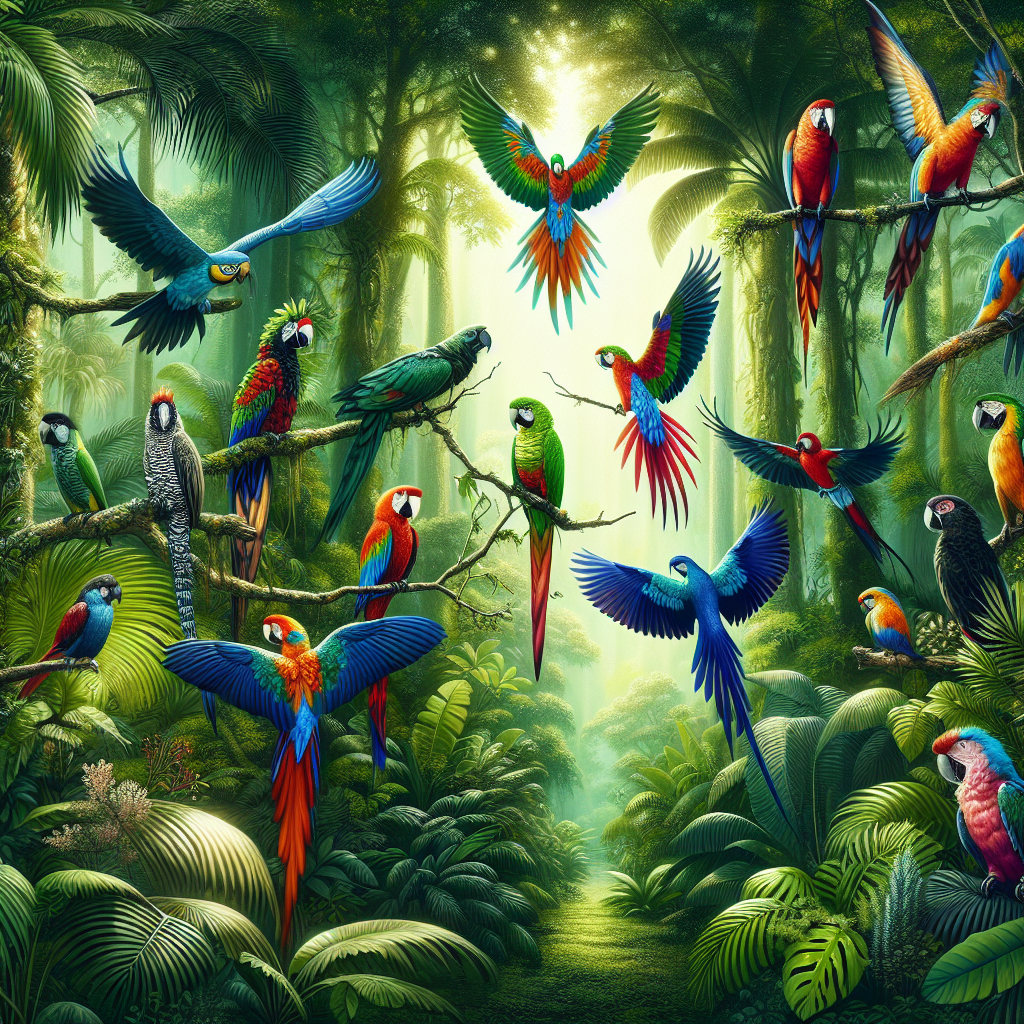 Tropical Bird Paradise Painting By Diamonds Kit