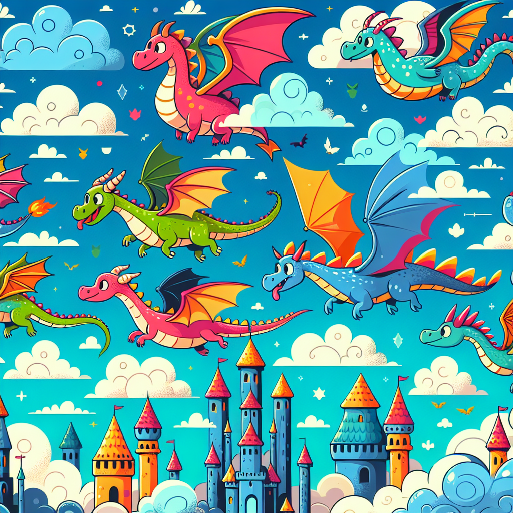Playful Dragonland Diamond Painting