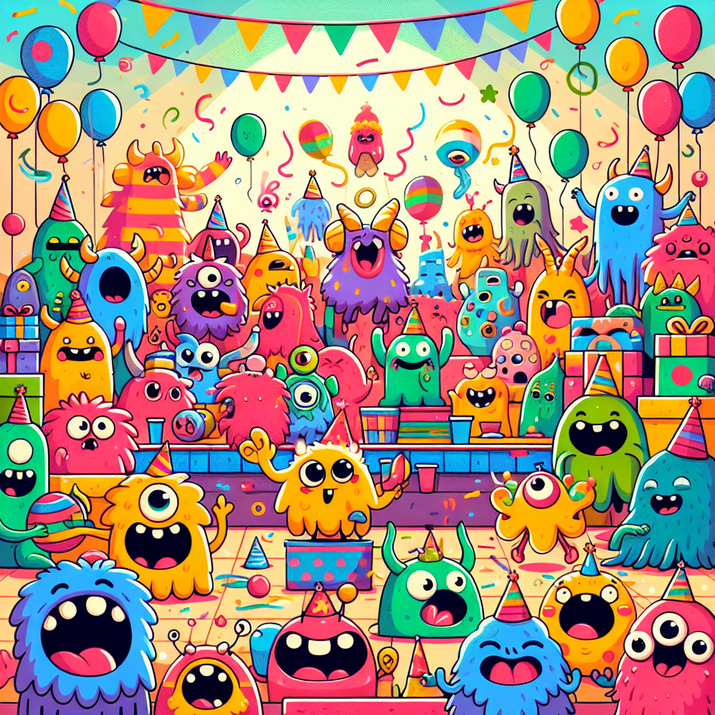 Cheerful Monster Party Diamonded Painting Kits