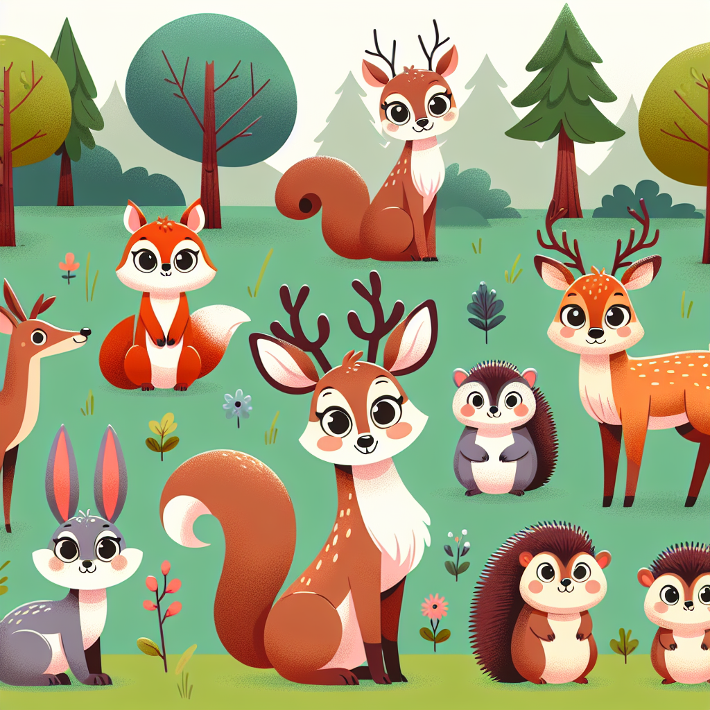 Enchanted Forest Critters Painting By Diamonds Kit