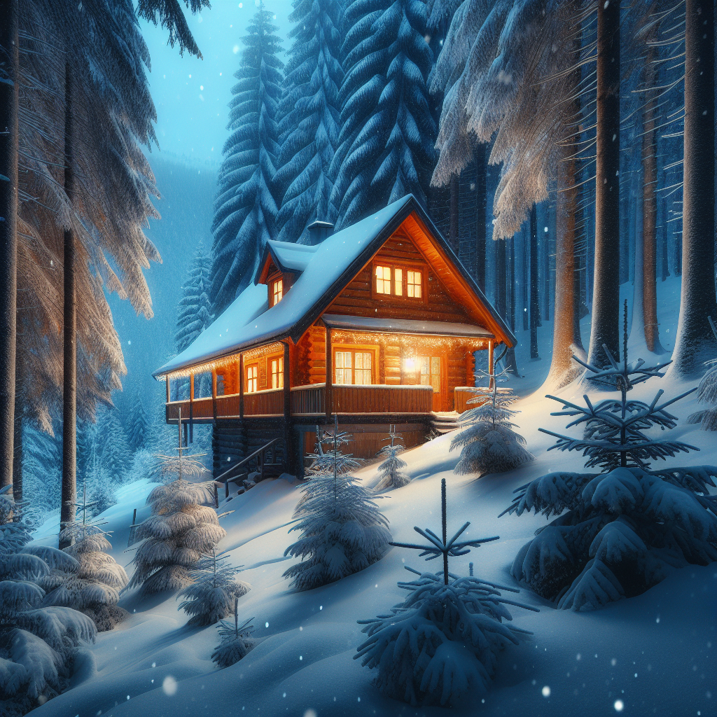 Winter Wonderland Cabin Paint By Diamonds Art