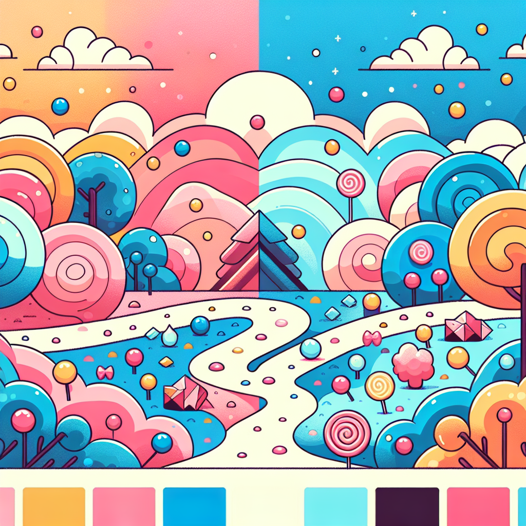 Sweet Candyland Fantasy Painting By Diamonds Kit