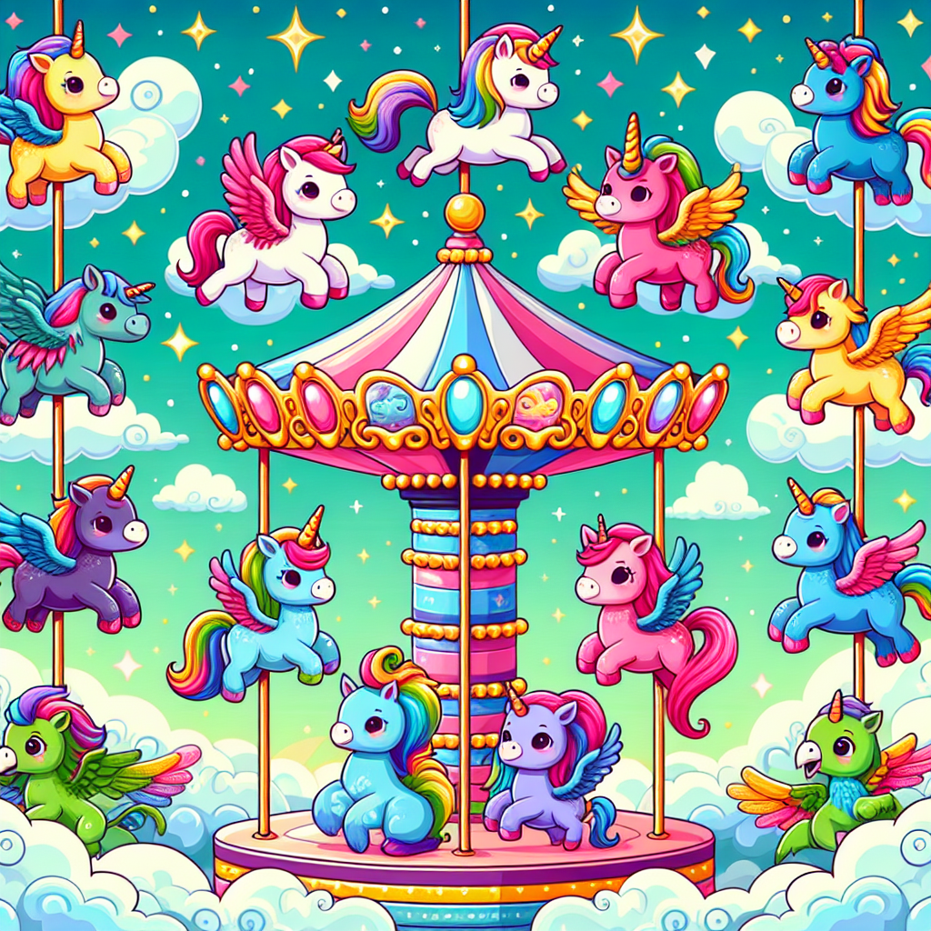 Dreamland Carousel Paint By Diamonds Kits