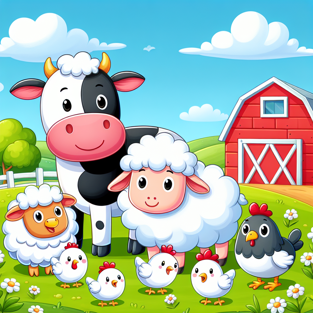 Furry Farm Friends Painting Diamond Kit