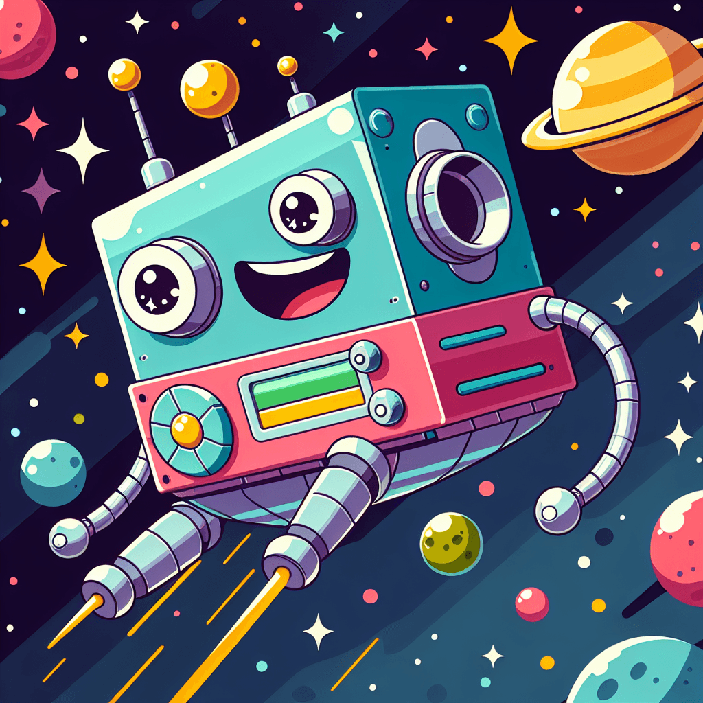 Cosmic Robot Friend DIY Paint By Diamonds