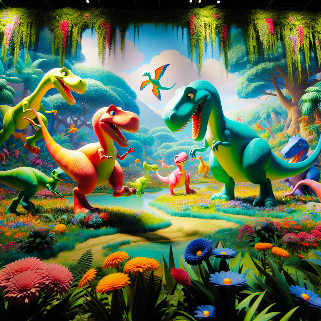 Playful Dinosaurs On The Move Paint By Color