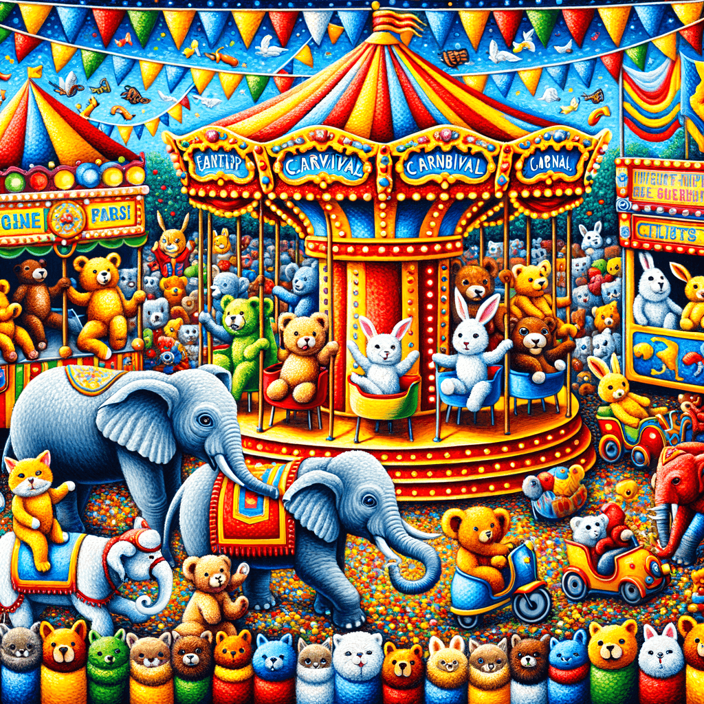 Vibrant Animal Carnival Paint By Diamonds Art