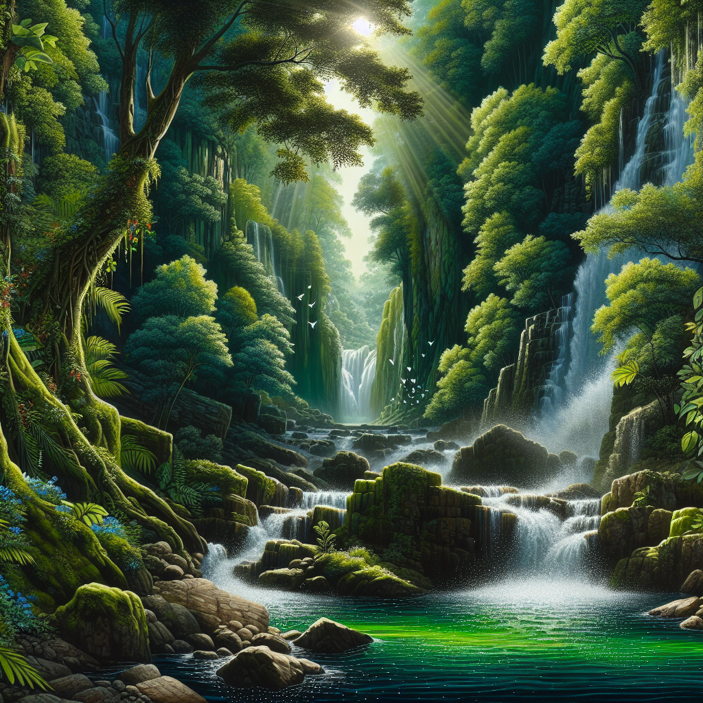 Rainforest Tranquility Paint By Diamonds