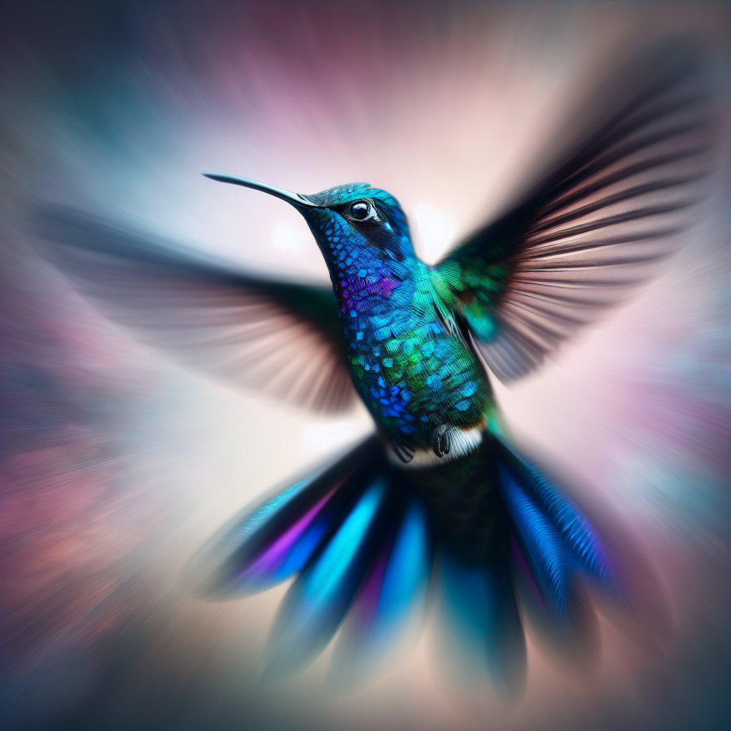 Colorful Hummingbird Diamond Painting