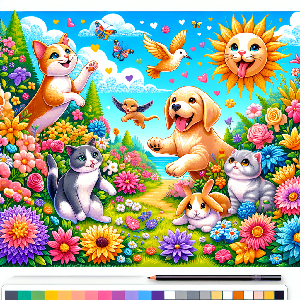 Joyful Pet Party Diamonded Painting Kits