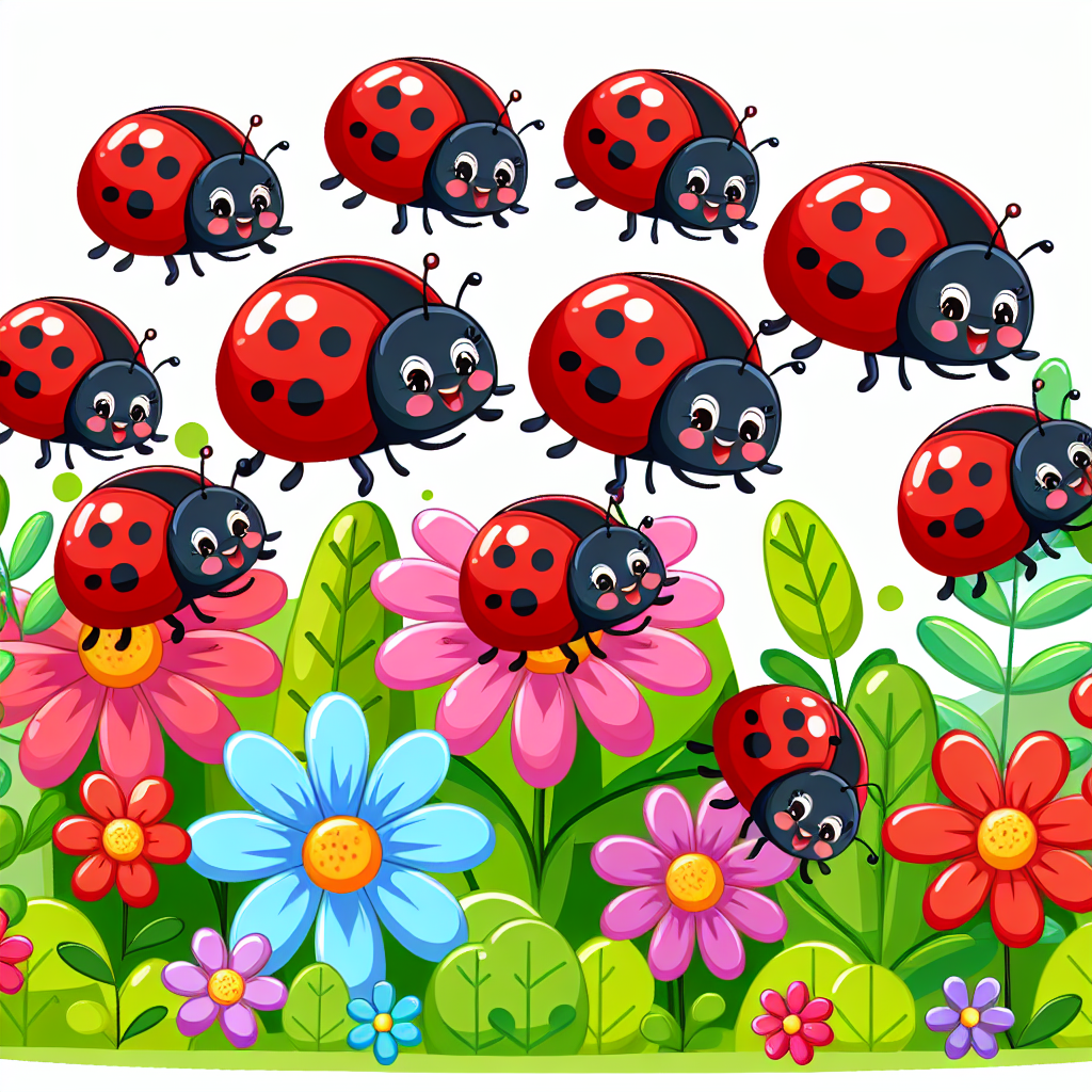 Joyful Ladybug Family Paint By Diamonds Art