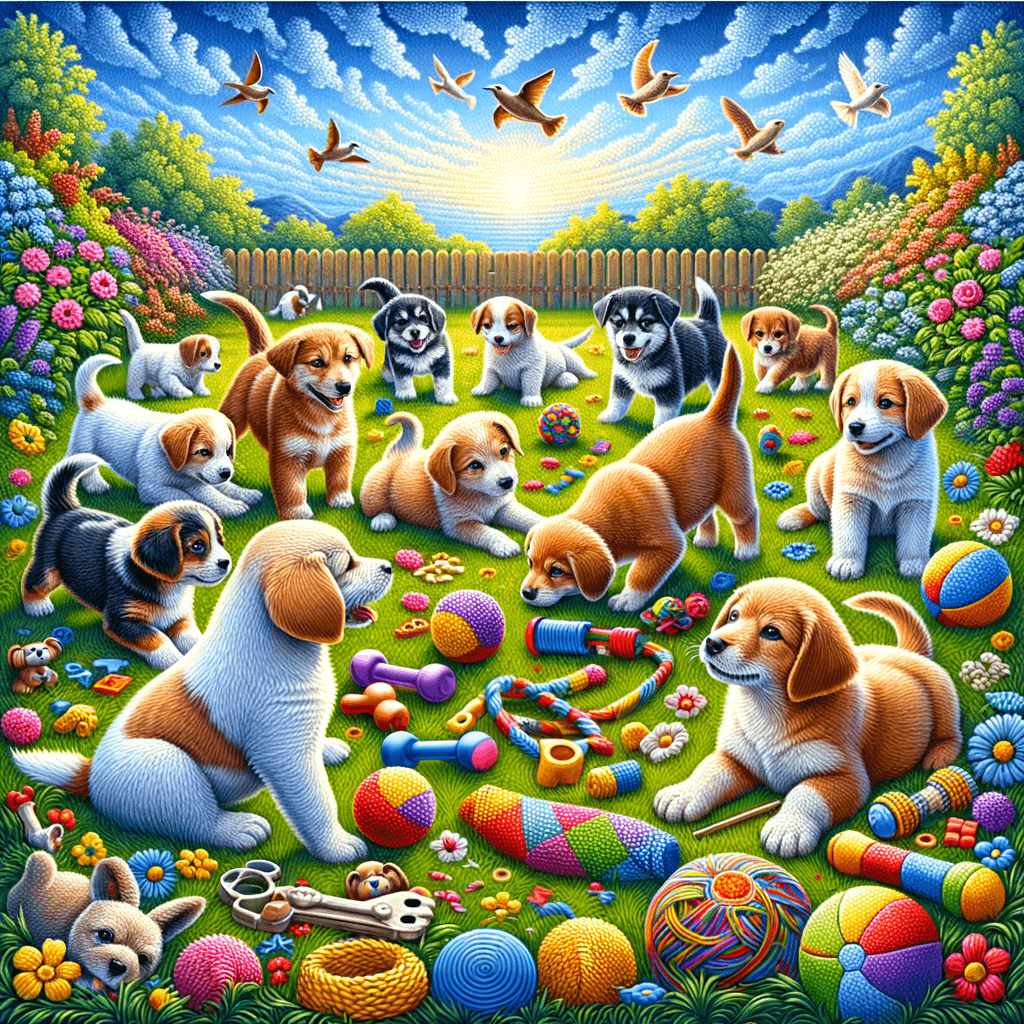 Lovely Puppy Playtime Diamonded Painting Kits