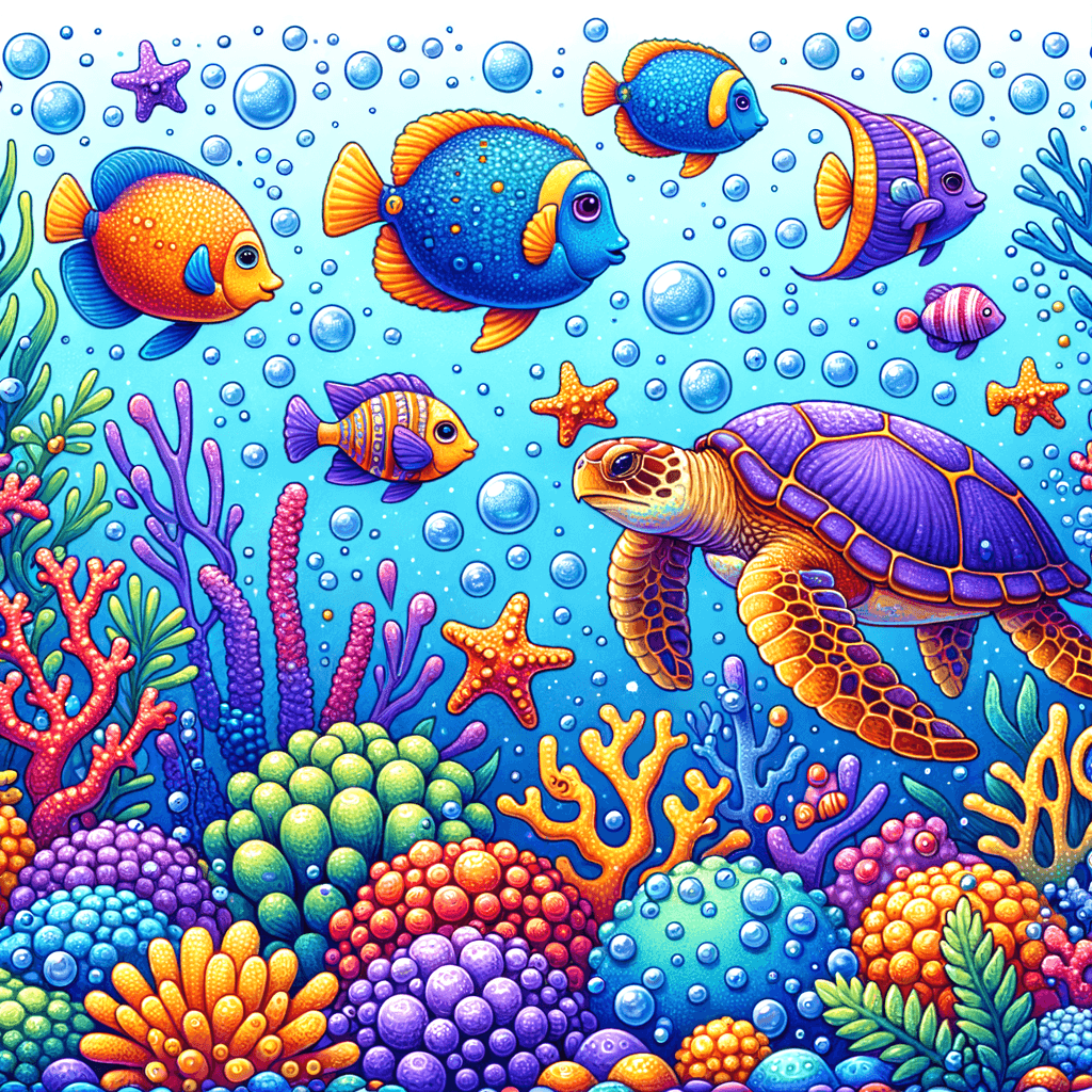 Whimsical Ocean Life Paint By Diamonds Kits