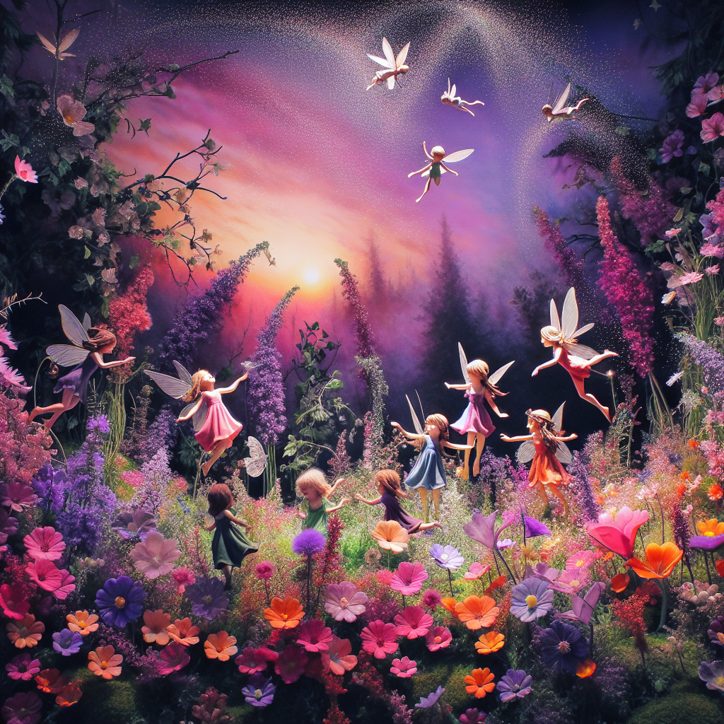 Enchanted Fairy Meadow Painting Diamond Kit