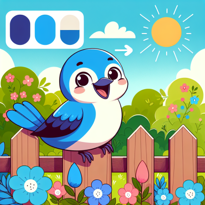 Charming Bluebird Paint By Diamond