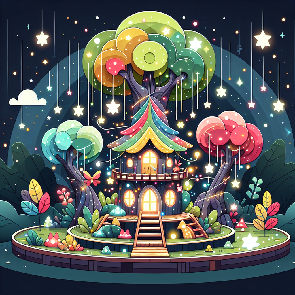 Enchanted Fairy Treehouse Paint By Diamonds Kits