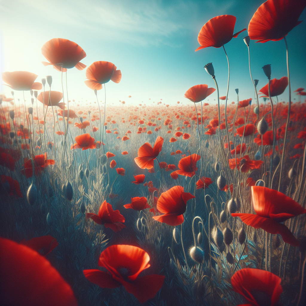 Poppies in the Field 5D DIY Paint By Diamond Kit – Original Paint By ...