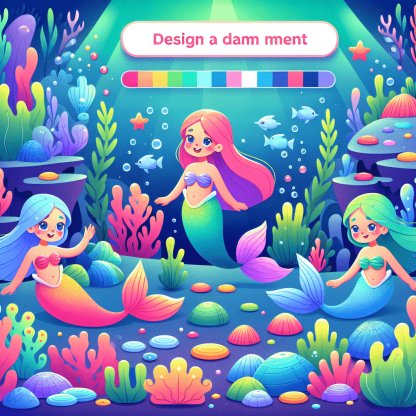 Enchanted Mermaid Grotto Diamonded Painting Kits
