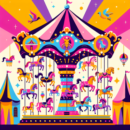 Carnival Carousel Paint By Diamonds