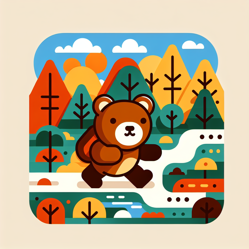 Adventure-Seeking Bear Diamonded Painting Kits