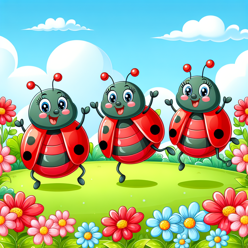 Lively Ladybug Dance Party Paint By Diamond