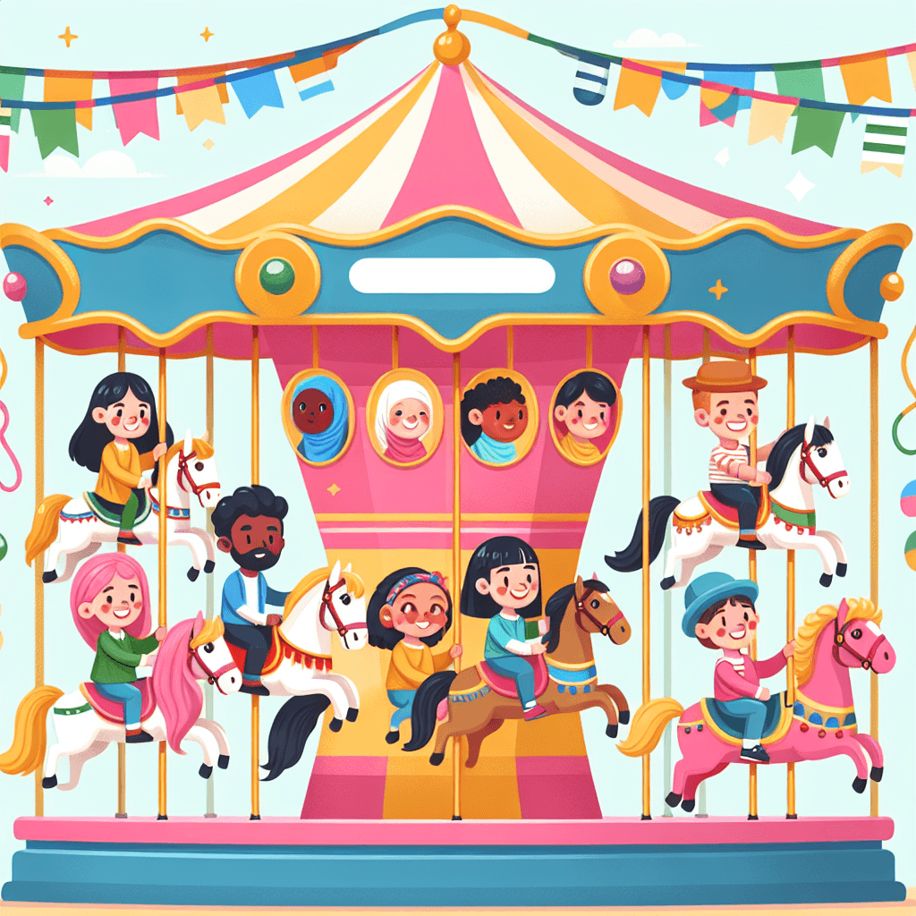 Cheery Carousel Painting By Diamonds Kit