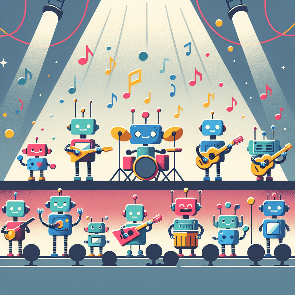 Rocking Robot Band Diamonded Painting Kits
