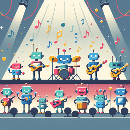 Rocking Robot Band Diamonded Painting Kits