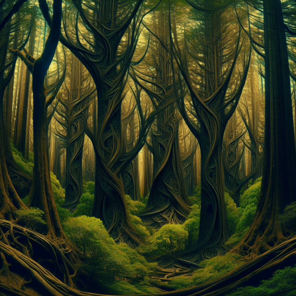 Mystical Celtic Forest Painting By Diamonds Kit