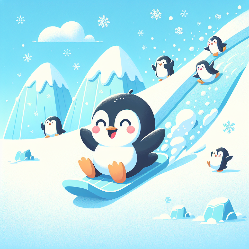 Joyful Little Penguin Diamond Painting