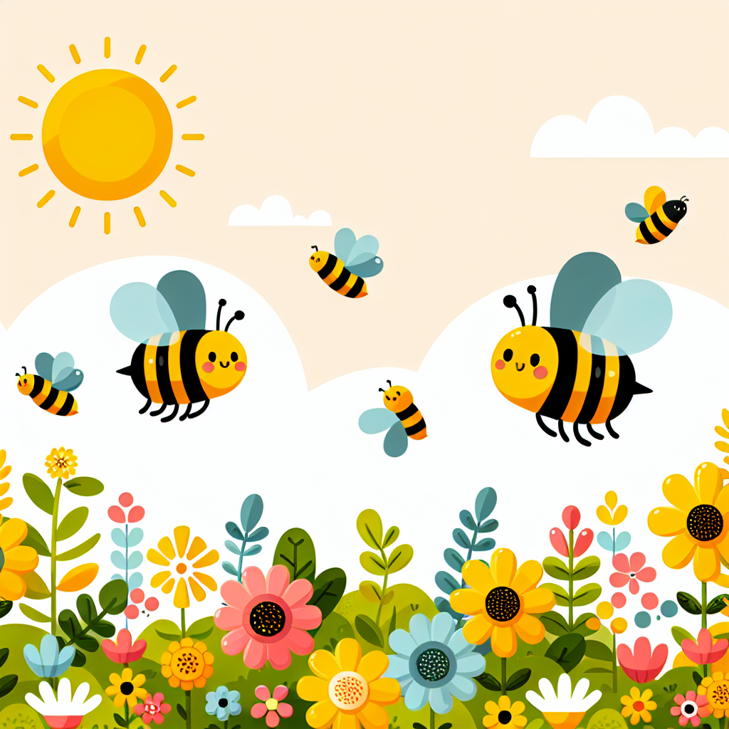 Busy Bee Blossom Garden Diamond Painting