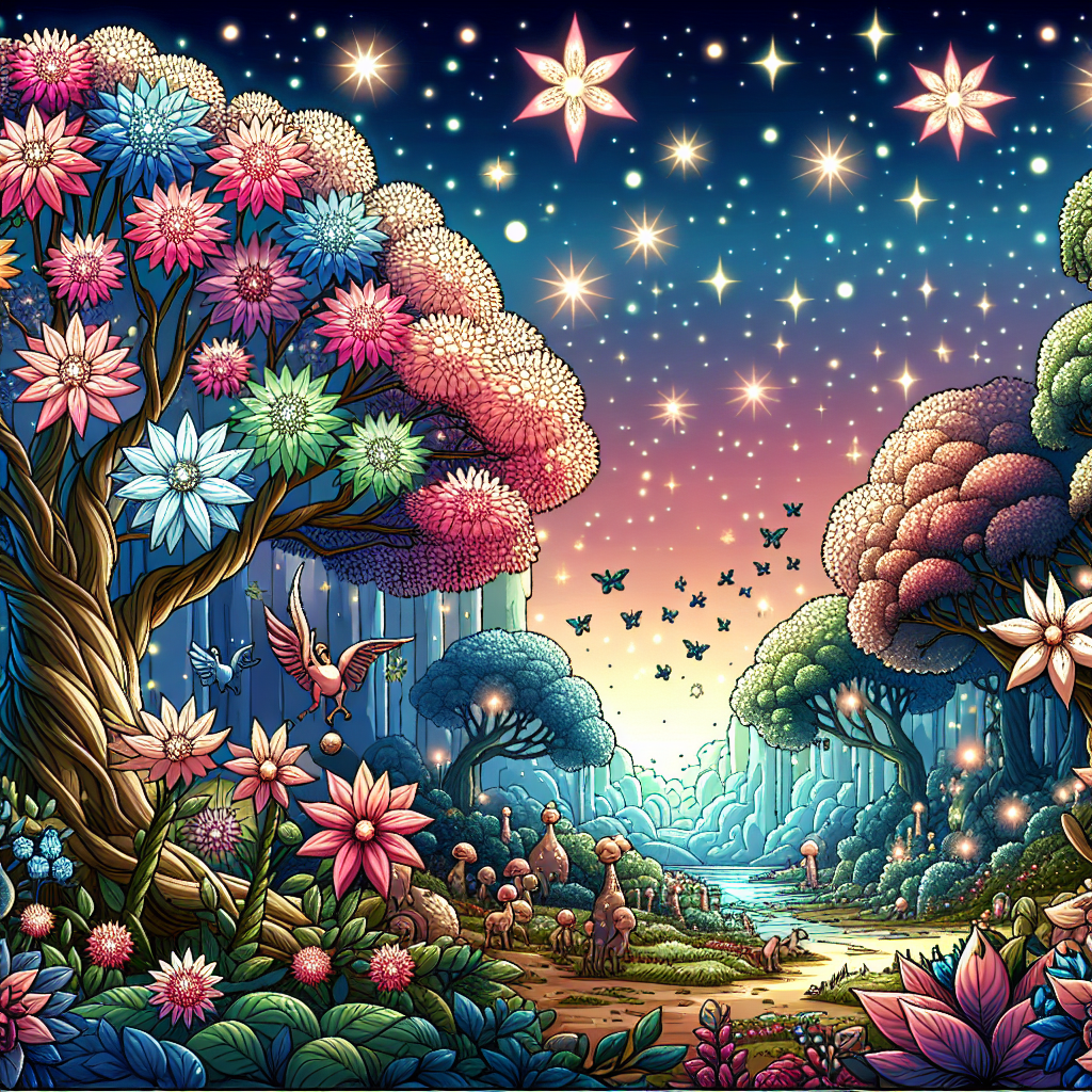 Magical Night In The Forest Diamonded Painting Kits