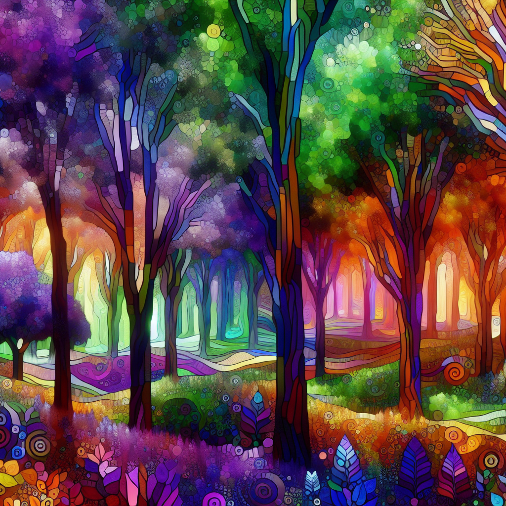 Kaleidoscope Forest DIY Paint By Diamonds