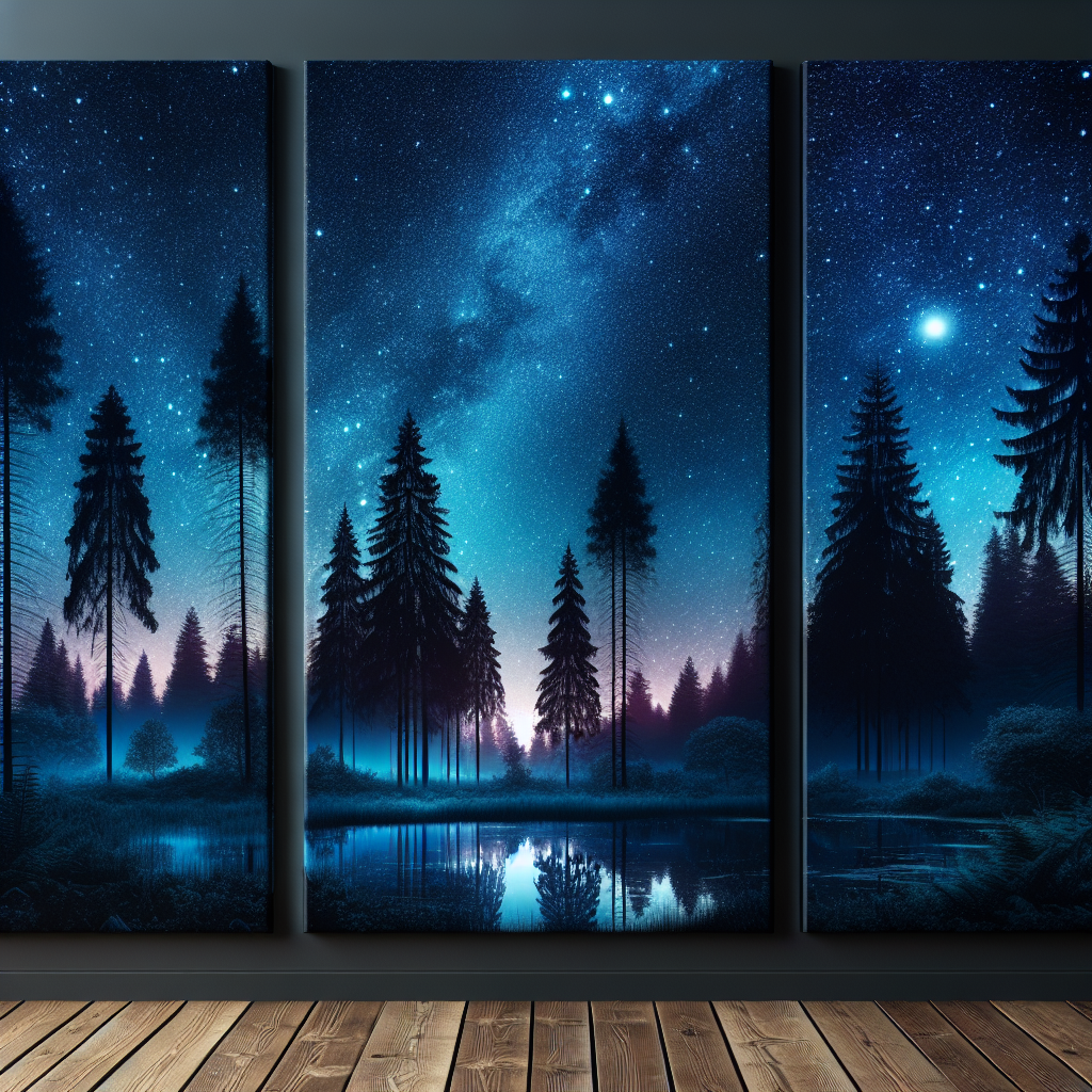 Celestial Night Forest Diamond Painting