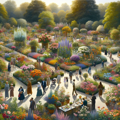 Brampton Flower Show Painting By Diamonds Kit