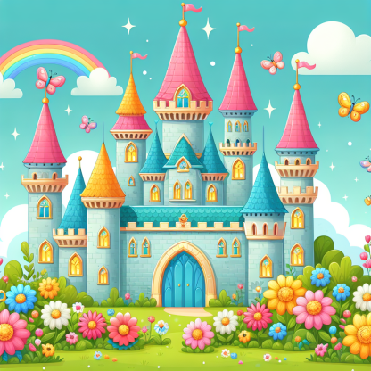 Magical Castle Garden Paint By Diamond