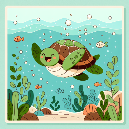 Underwater Turtle Expedition Paint By Color