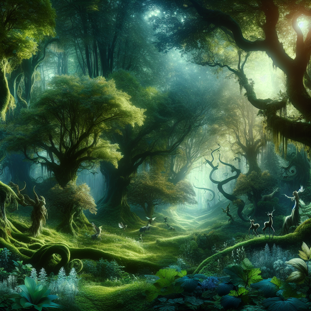 Ethereal Fantasy Forest Painting Diamond Kit