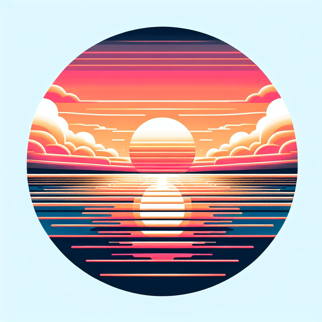 Ocean Sunset Tranquility Diamond Painting