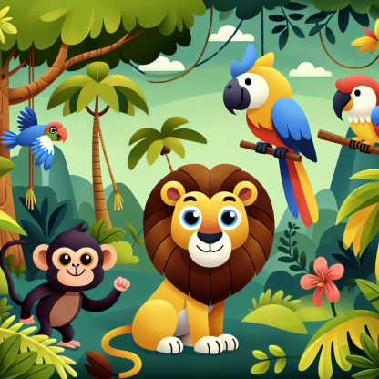 Jungle Safari Discovery Paint By Diamonds