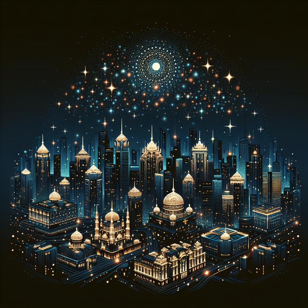 Glistening City Nights Paint By Diamonds