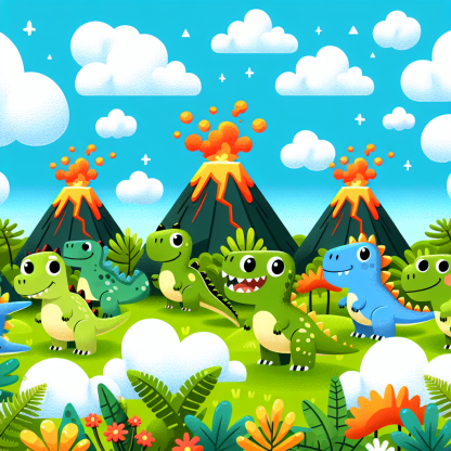 Happy Dino Expedition Paint By Diamonds Art