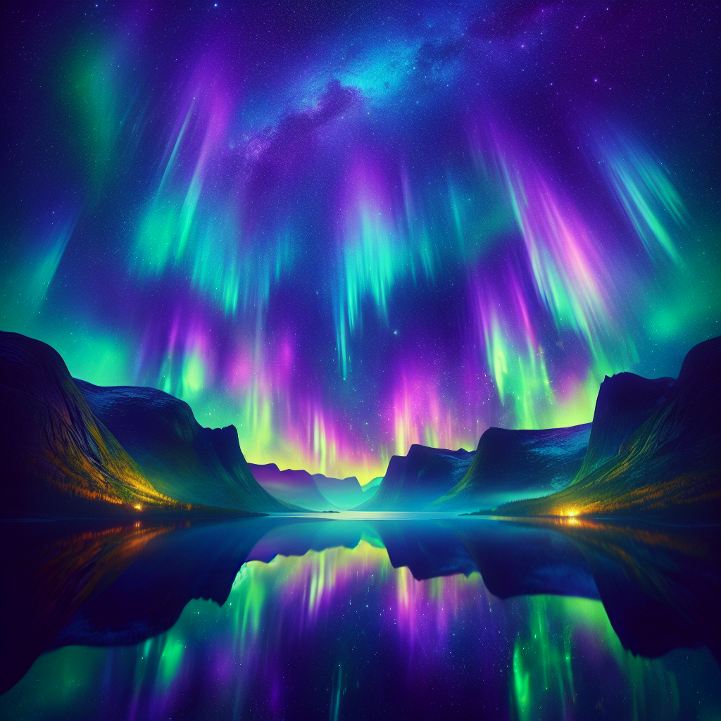 Dazzling Aurora Night Diamonded Painting Kits