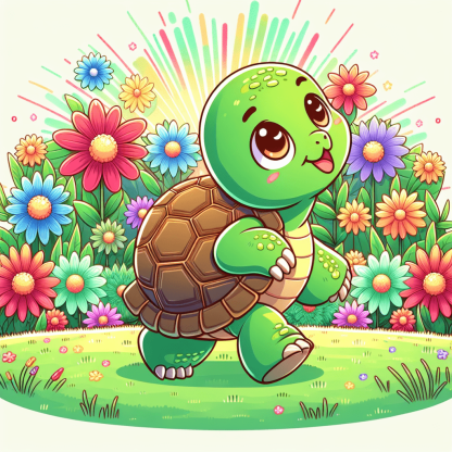 Giggles The Tortoise Paint By Color