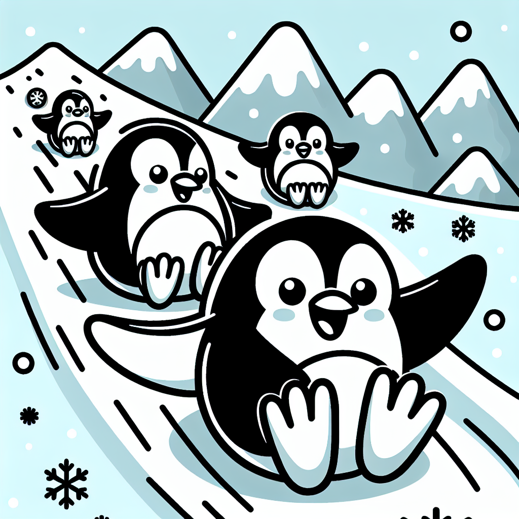 Winter Wonderland Penguins Paint By Diamonds Art