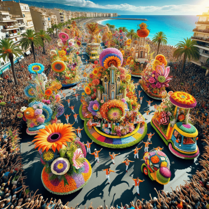Flower Festival - France Paint By Color